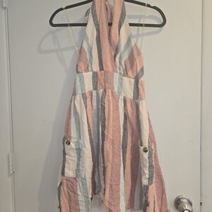 American Eagle Outfitters Multicolor Halter Dress M